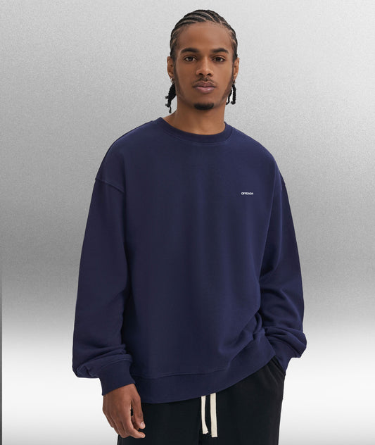 SORRY FOR WHAT I SAID - Oversize 370gsm unisex sweatshirt in Navy - Offdada Store