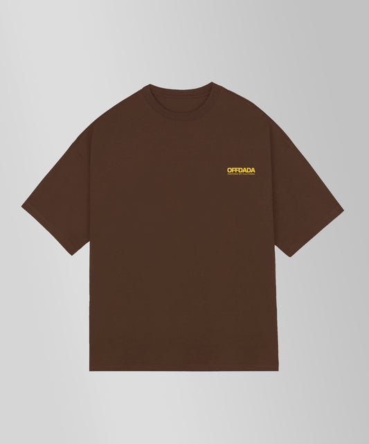 BERLIN RUNNING CLUB TEE IN COFFEE
