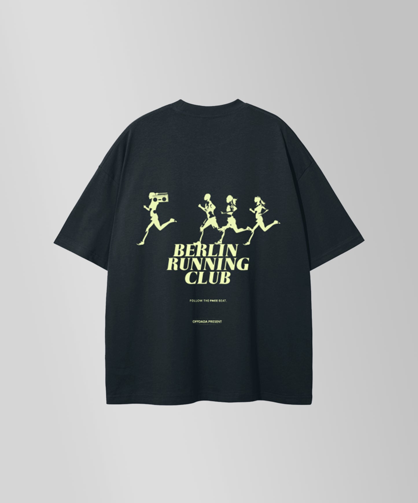 BERLIN RUNNING CLUB TEE IN DARK GRAY