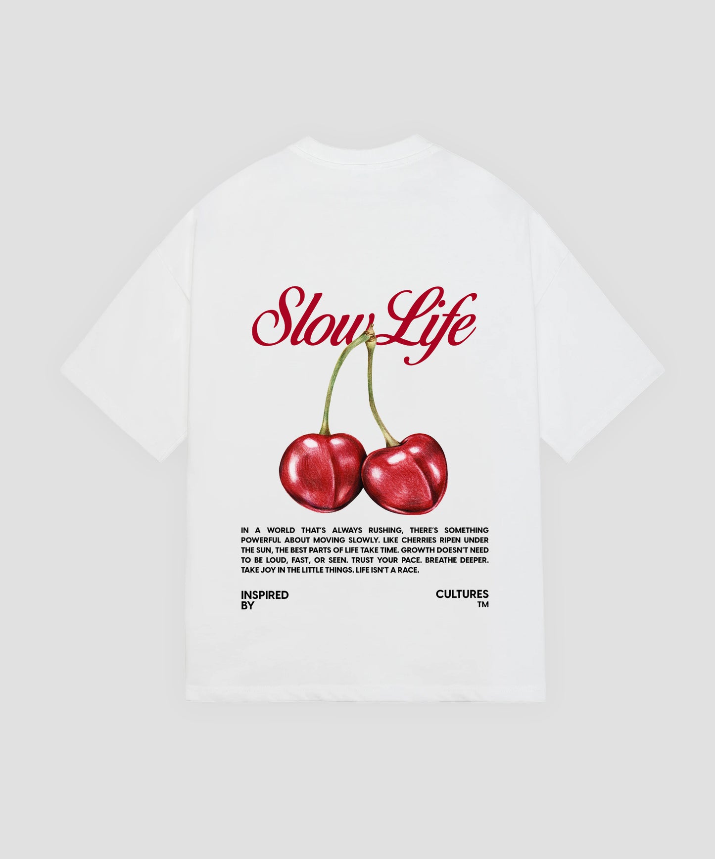 SLOW LIFE TEE WHITE