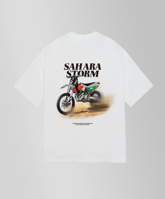 SAHARA DESERT TEE BOXY FIT WHITE