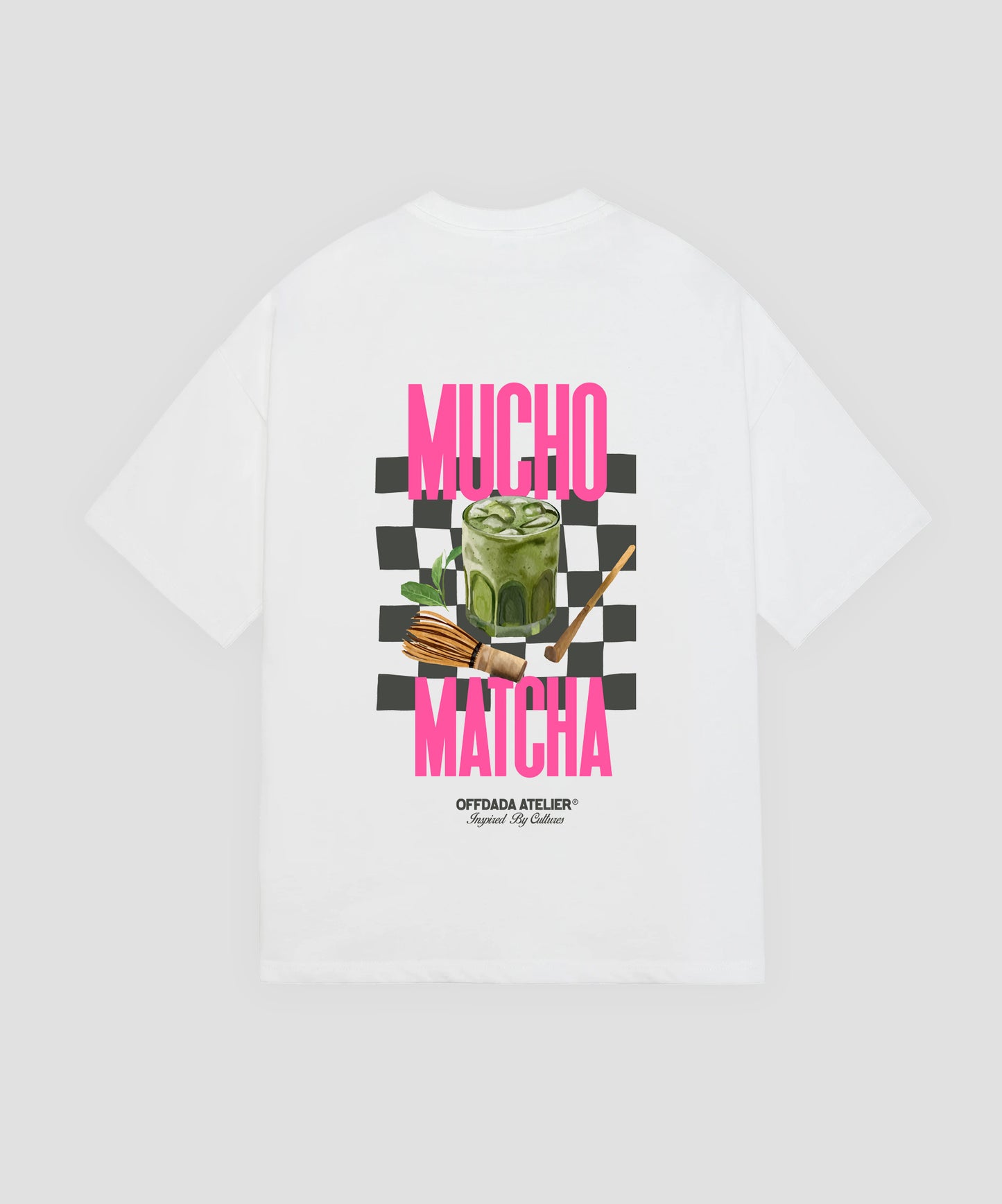 MUCHO MATCHA TEE WHITE