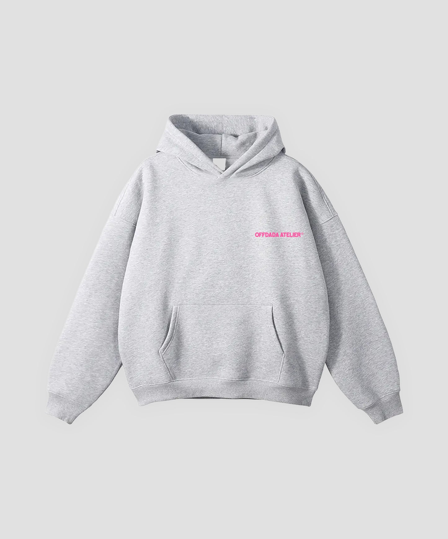 MUCHO MATCHA HOODIE IN FLOWER GREY