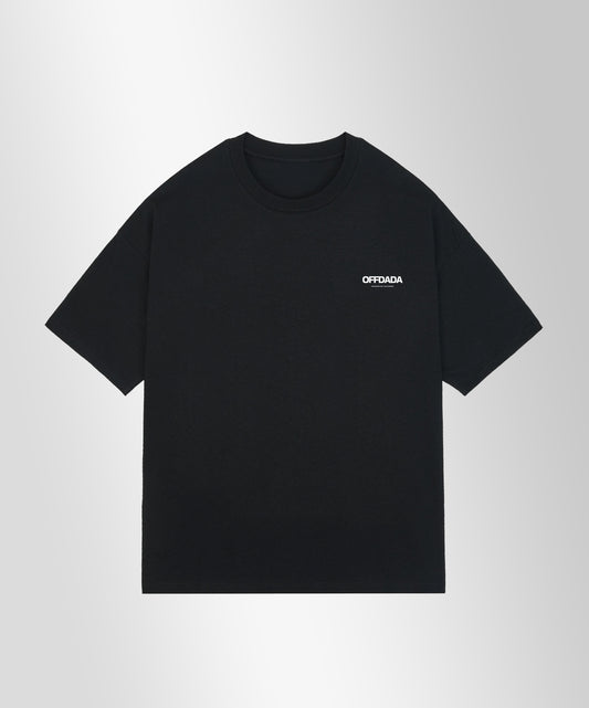 LAST TIME SEEN - OUT OF OFFICE - Oversize 240gsm Boxy Fit in Black