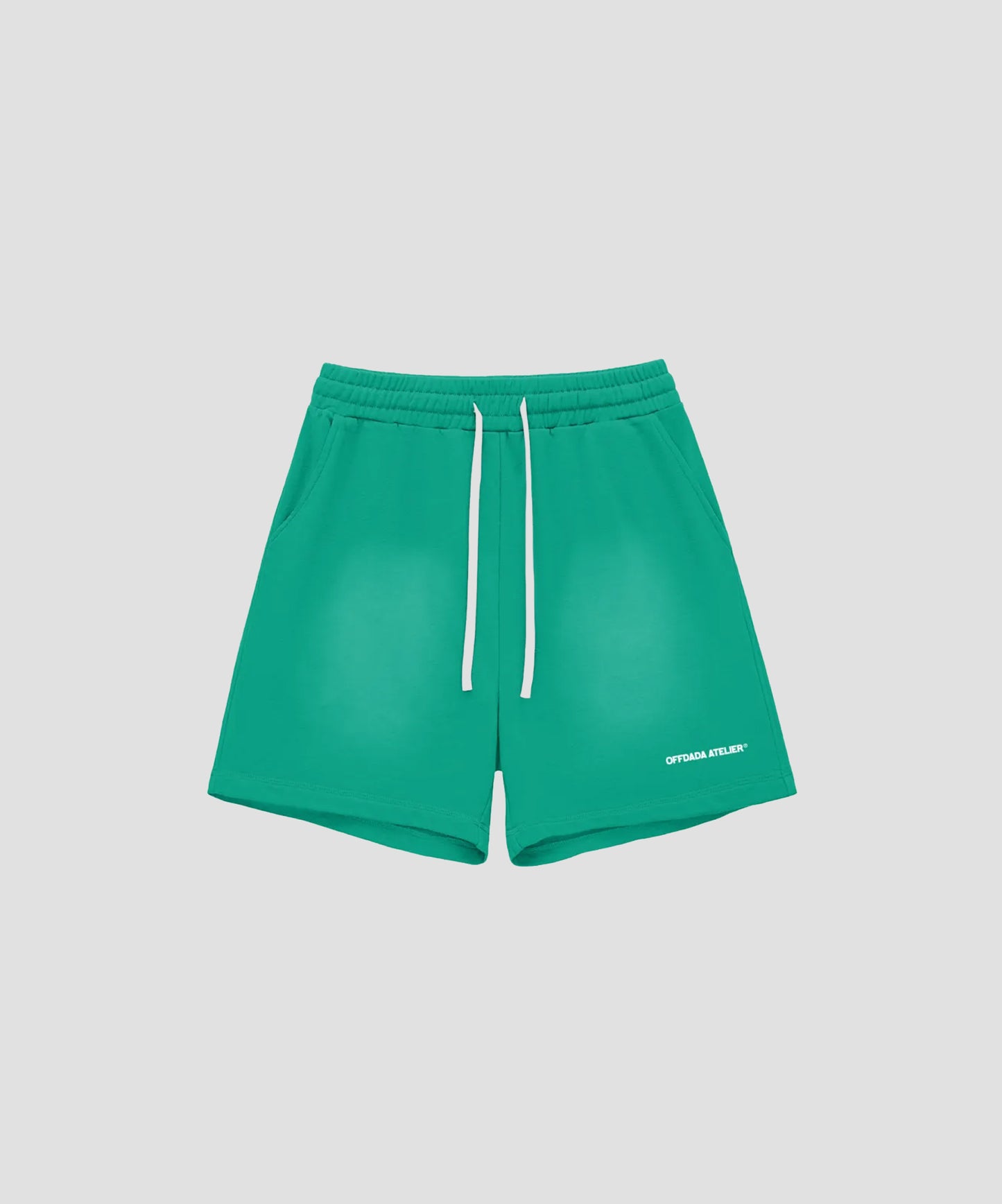 Sun Fade Raw Edge Cotton Shorts