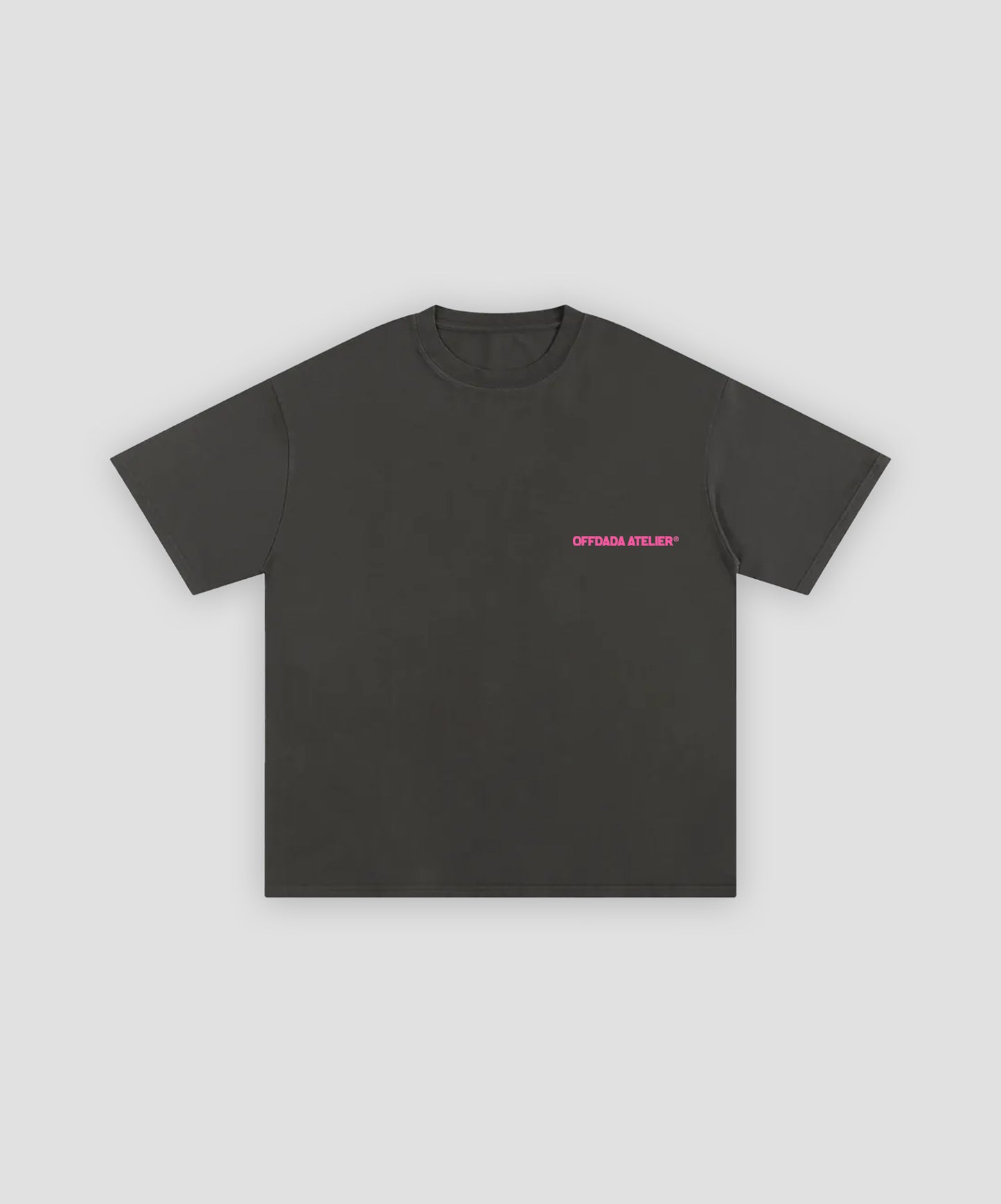 PORTUGAL OYSTER TEE IN DARK GREY