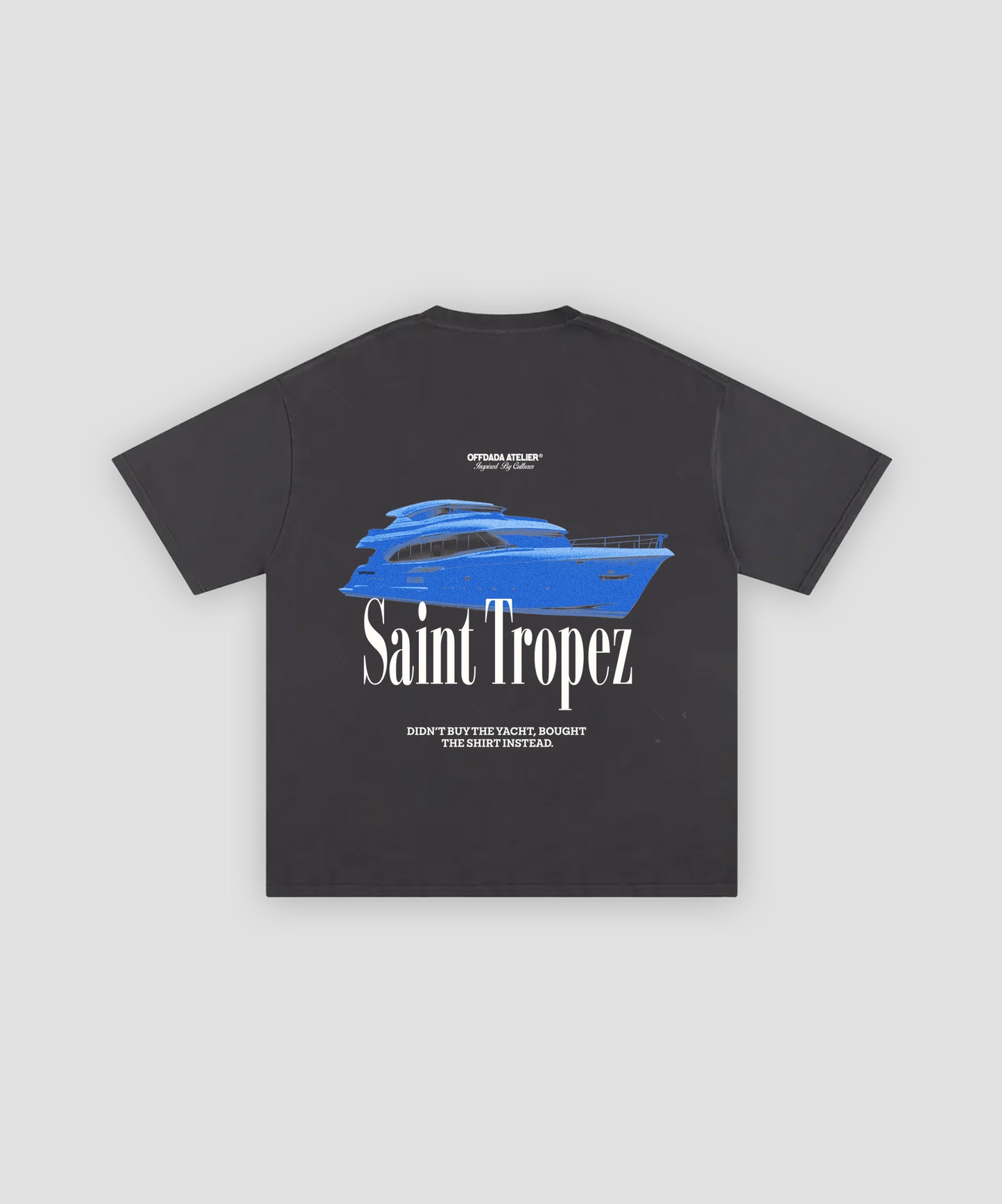 SAINT TROPEZ TEE IN DARK GREY