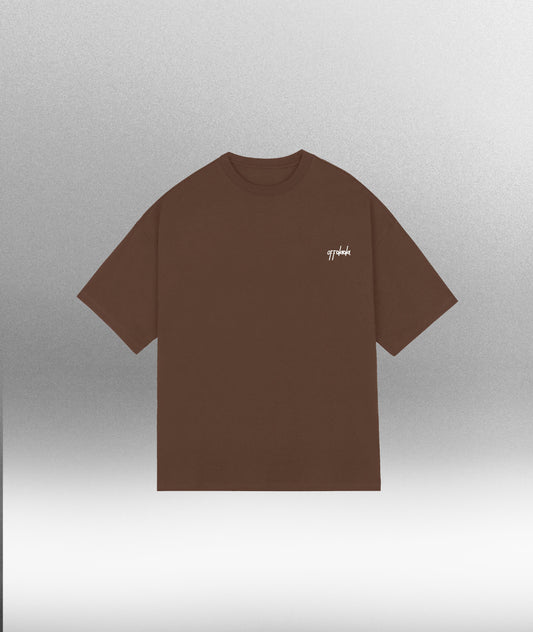 SORRY FOR WHAT I SAID - Oversize 280gsm unisex T-shirt in Dark Brown - Offdada Store