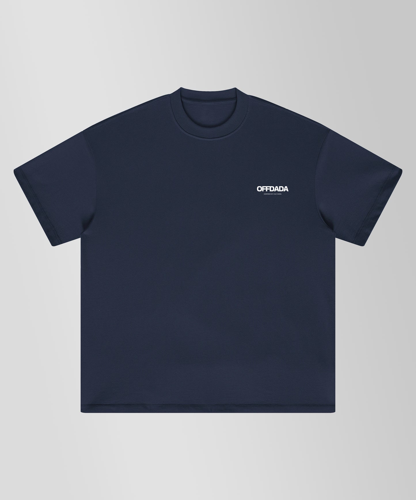 OFFDADA OVERSIZED HUBB TEE 280GSM HEAVY NAVY BLUE