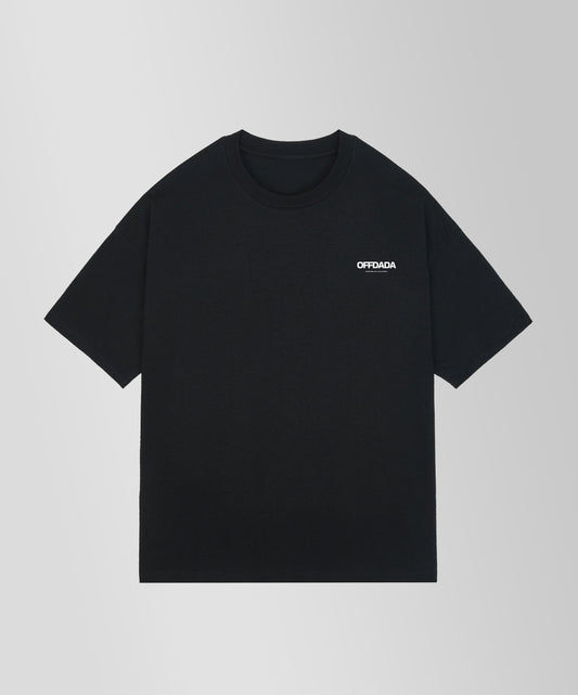 MARRAKECH RACING CLUB TEE BLACK BOXY FIT