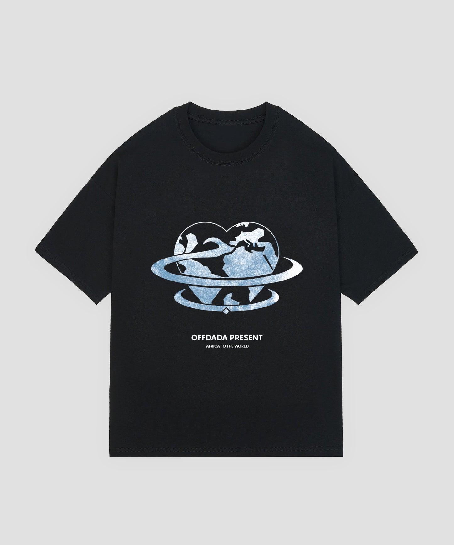 AFRICA TO THE WRLD TEE BLACK