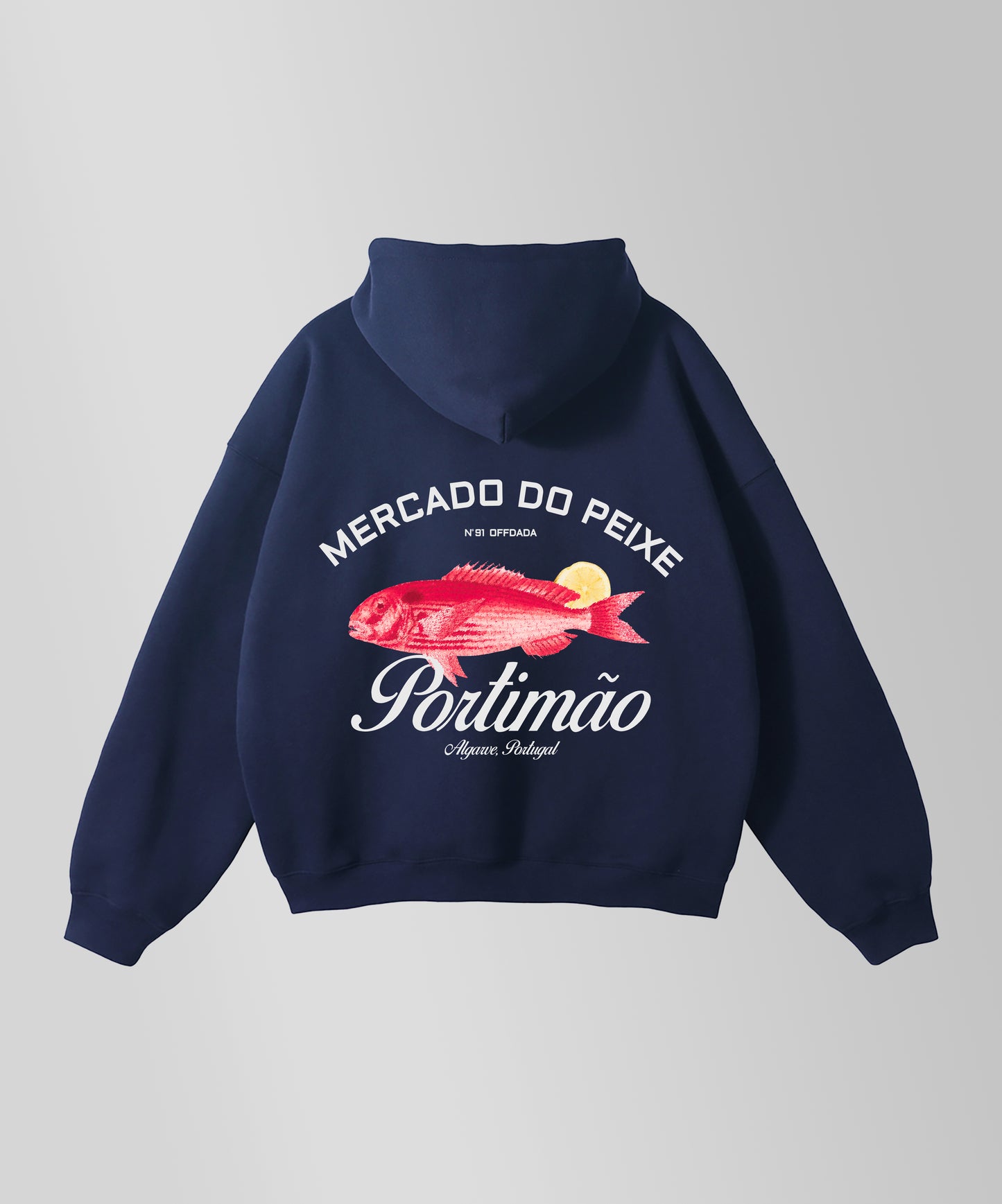 PORTIMAO HOODIE BOXY FIT HEAVY IN NAVY BLUE