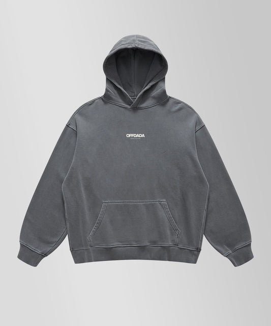 CREATIVE REBELS CLUB - Oversize 440gsm unisex Hoodie in Carbon Grey - OFFDADA BRAND