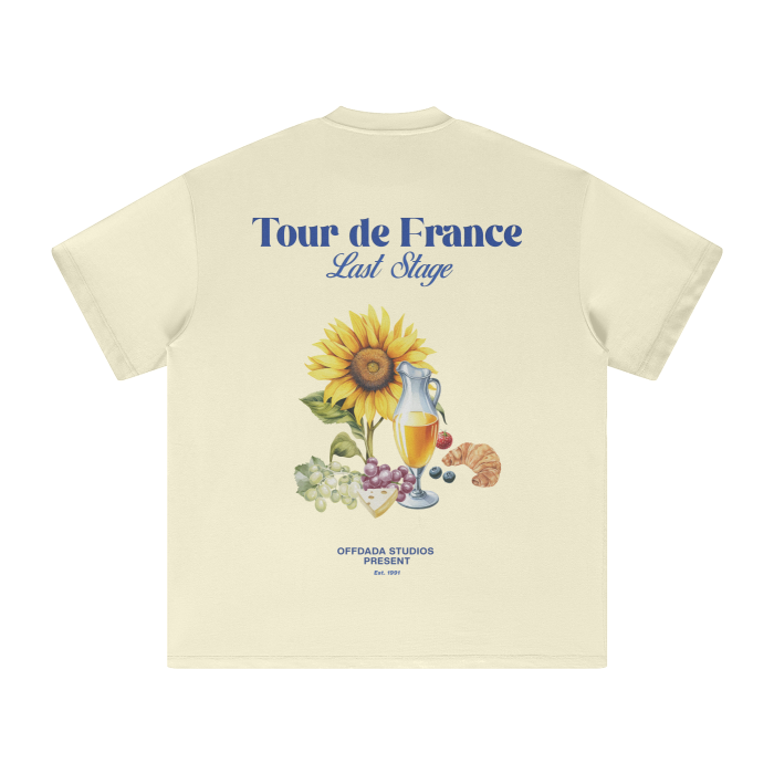 TOUR DE FRANCE TEE WHITE 290 GSM