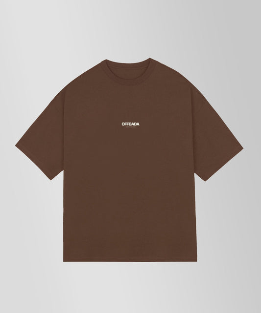 HUBB/LOVE Matters - Oversize 280gsm unisex T - shirt in Brown - OFFDADA BRAND