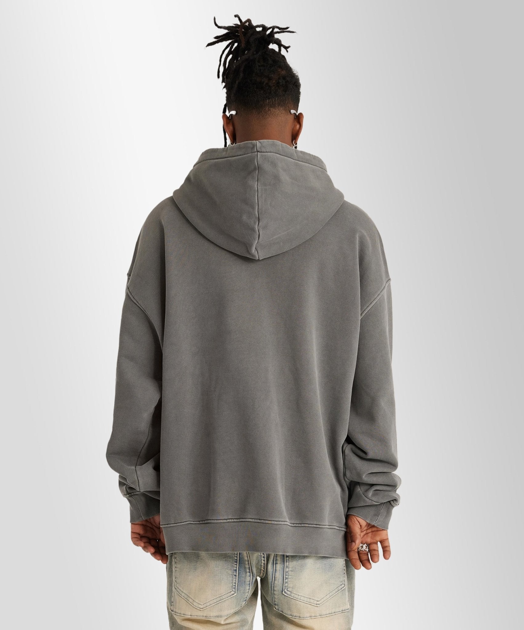 HUBBxLOVE - Oversize 440gsm unisex Hoodie in Carbon gray - OFFDADA BRAND