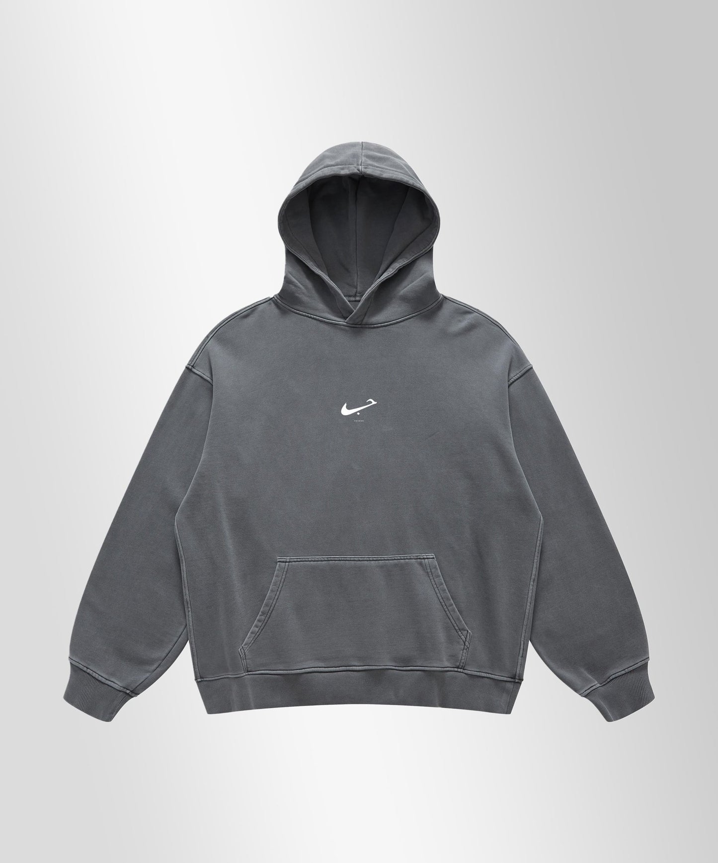 HUBBxLOVE - Oversize 440gsm unisex Hoodie in Carbon gray - OFFDADA BRAND