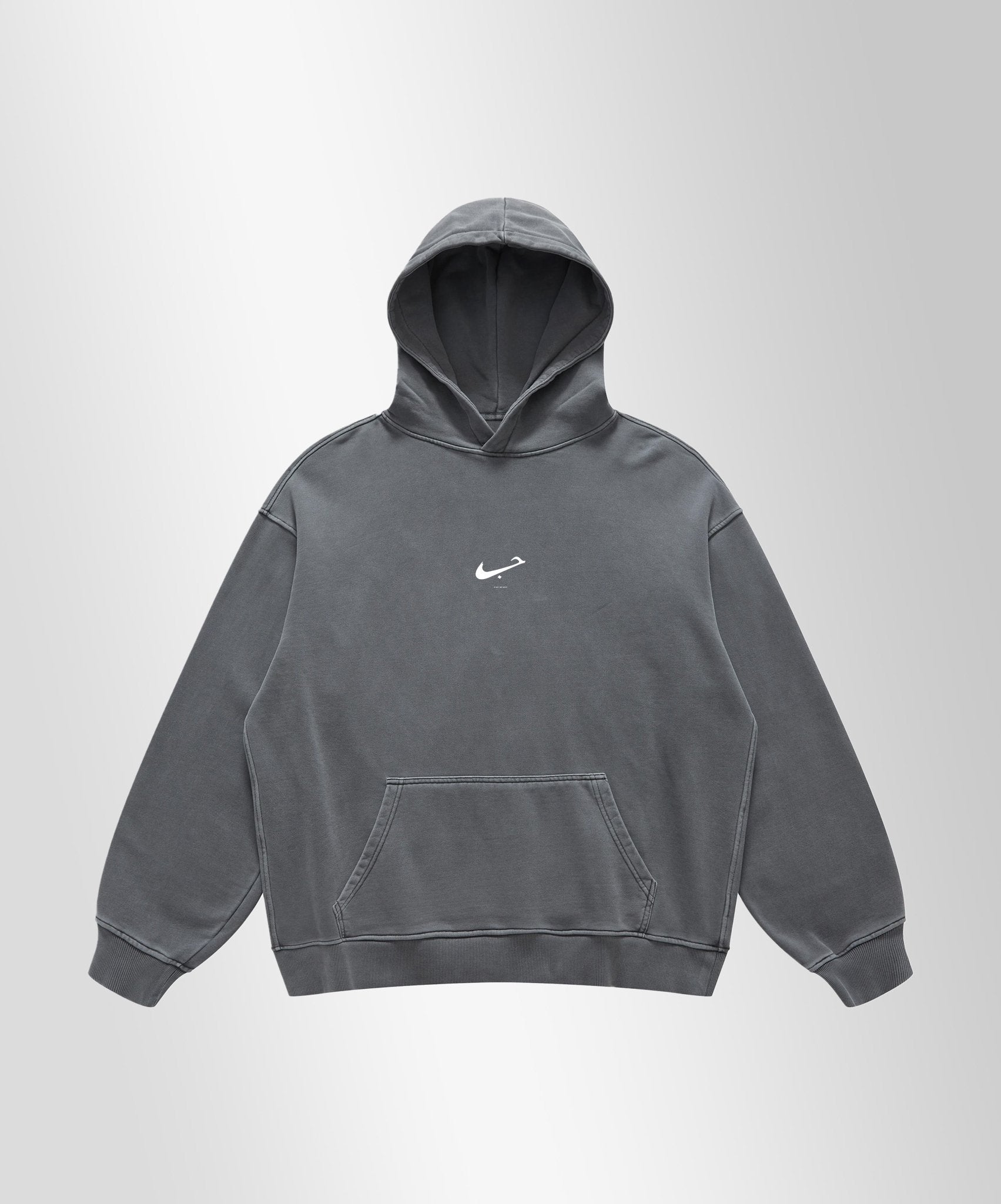 HUBBxLOVE - Oversize 440gsm unisex Hoodie in Carbon gray - OFFDADA BRAND