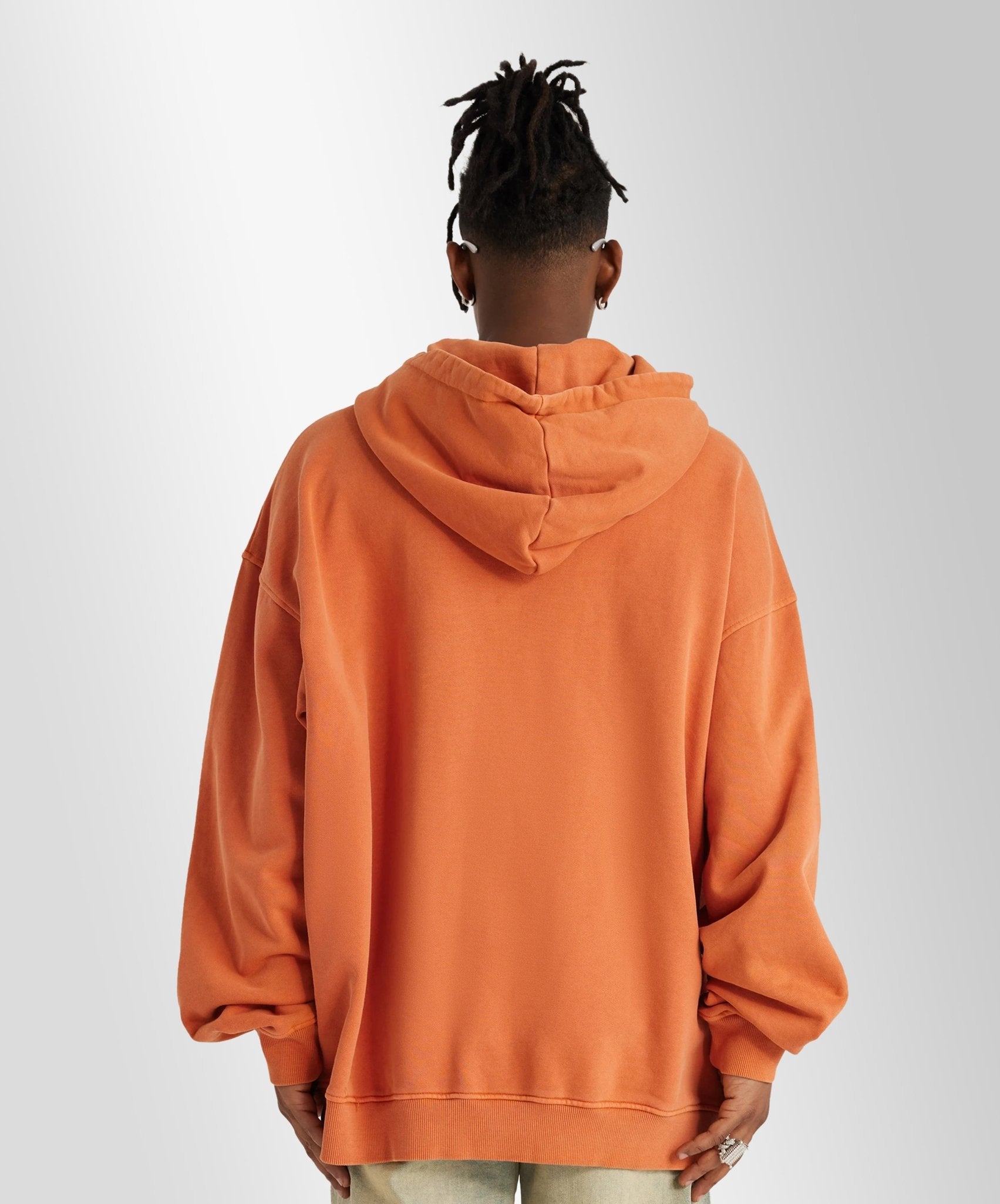 HUBBxLOVE - Oversize 440gsm unisex Hoodie in Copper Red - OFFDADA BRAND