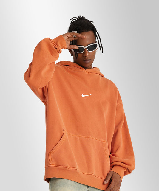 HUBBxLOVE - Oversize 440gsm unisex Hoodie in Copper Red - OFFDADA BRAND