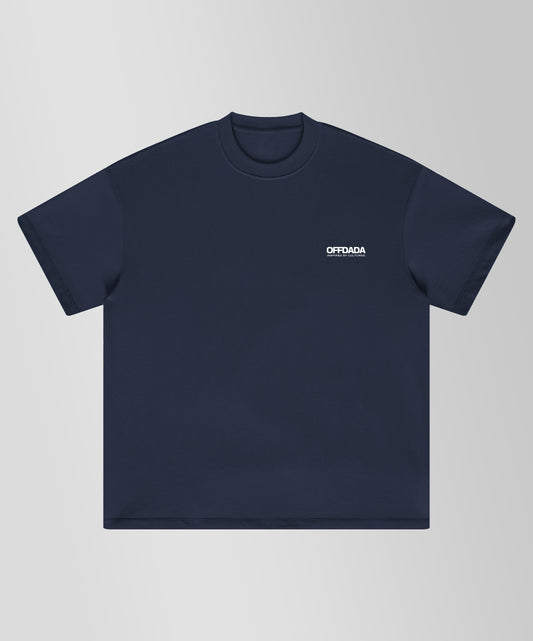 SABR MASTER OF PATIENCE 280GSM T-SHIRT IN NAVY BLUE