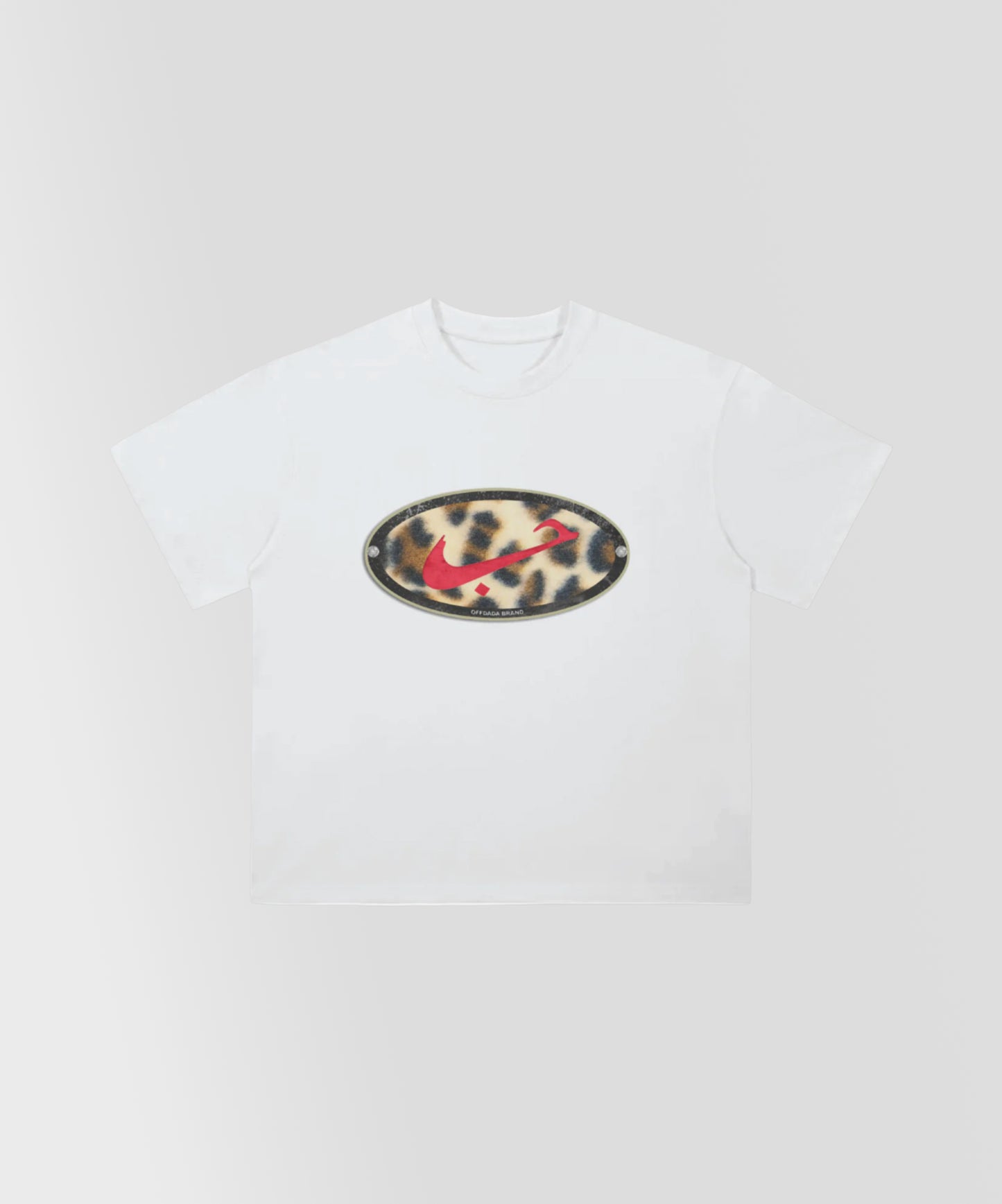 HUBB LOVE ARABIC LEO TEE IN WHITE