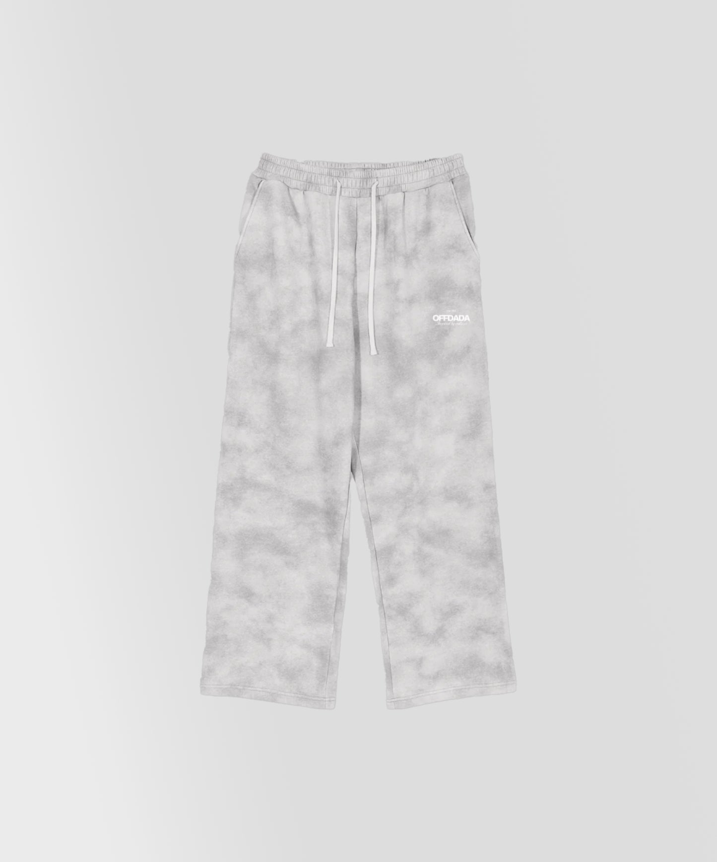 OFFDADA CAMO Fleece Sweatpants IN FLOWER GRAY