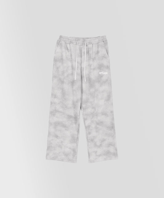 OFFDADA CAMO Fleece Sweatpants IN FLOWER GRAY