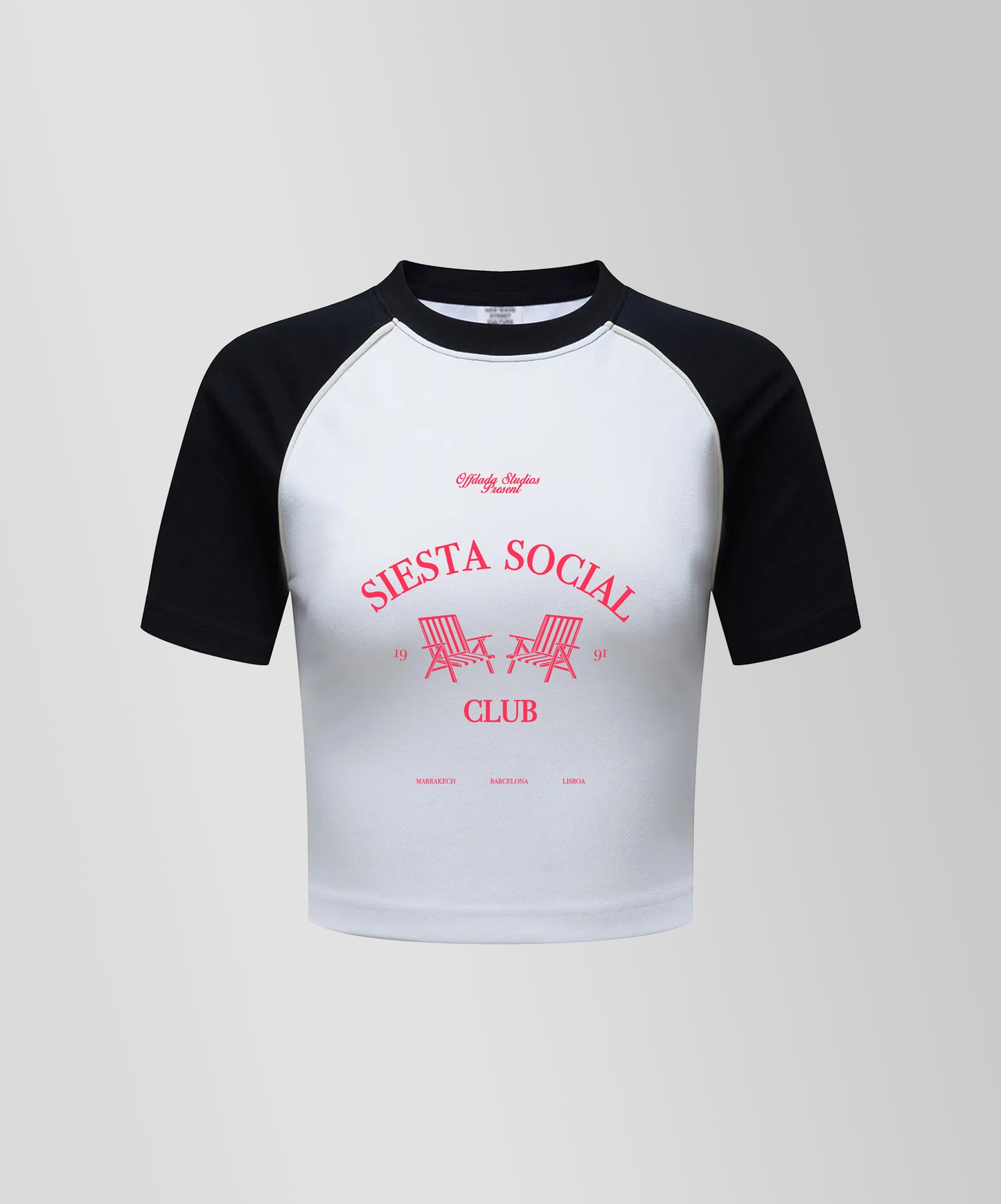 Siesta social club Women's Vintage Cropped Tee