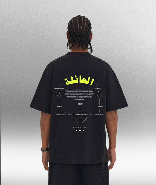AL'AELA - Oversize 280gsm unisex T-Shirt in Black - Offdada Store