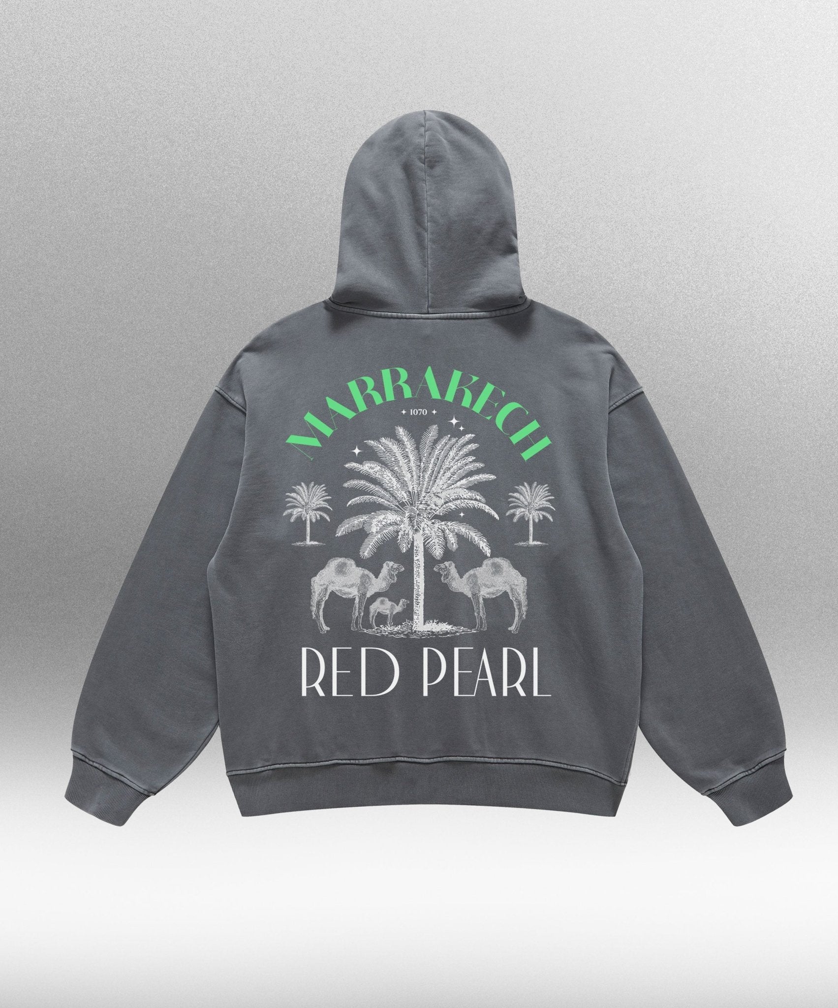 Marrakech Red Peark - Oversize 440gsm unisex Hoodie - Offdada Store