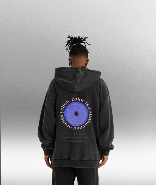 SUNBURNED YELLOW - Unisex Super Heavyweight Oversized Retro Hoodie - Offdada Store