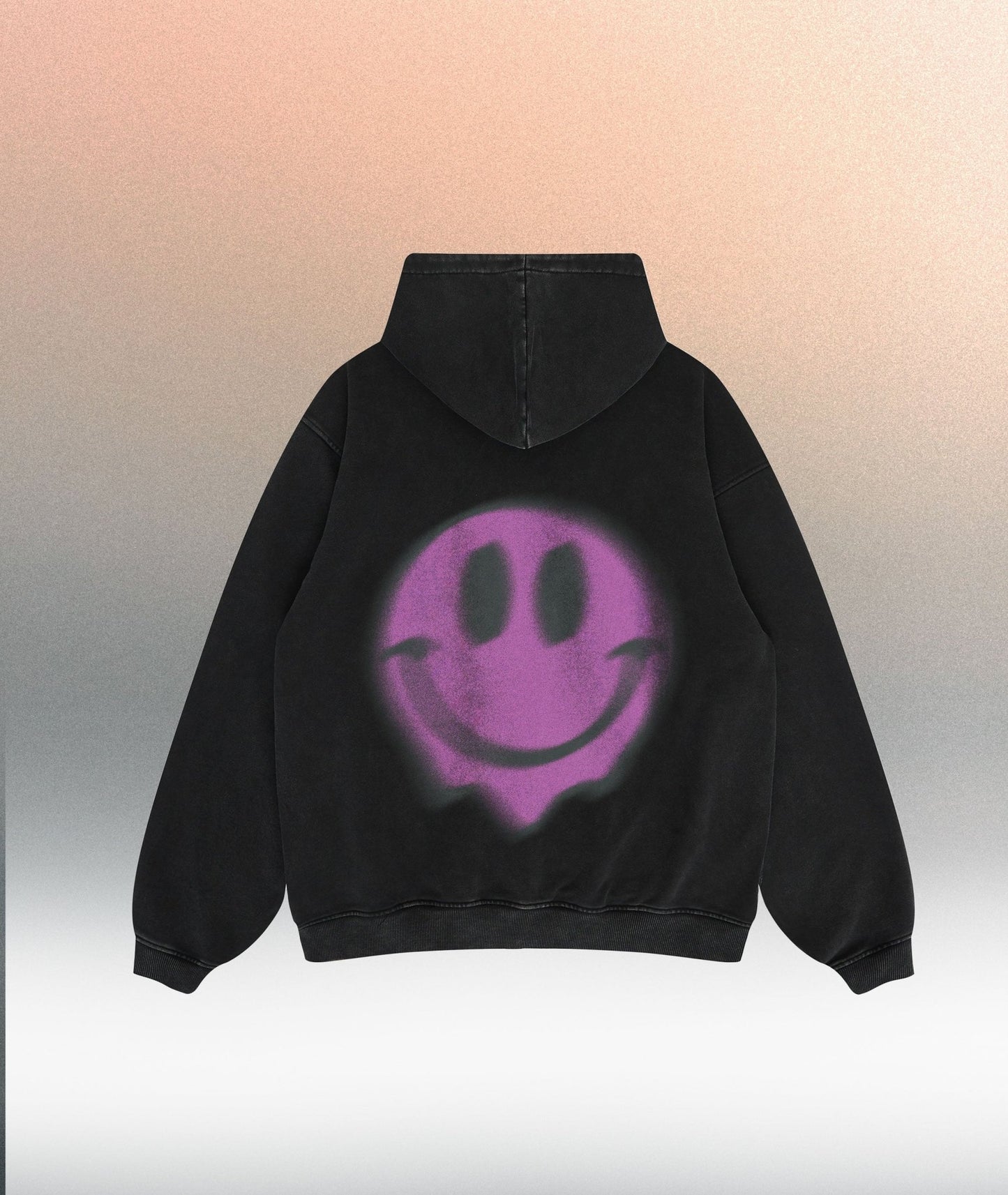 You are too close smiley face - Unisex Super Heavyweight Oversized Ret - Offdada Store