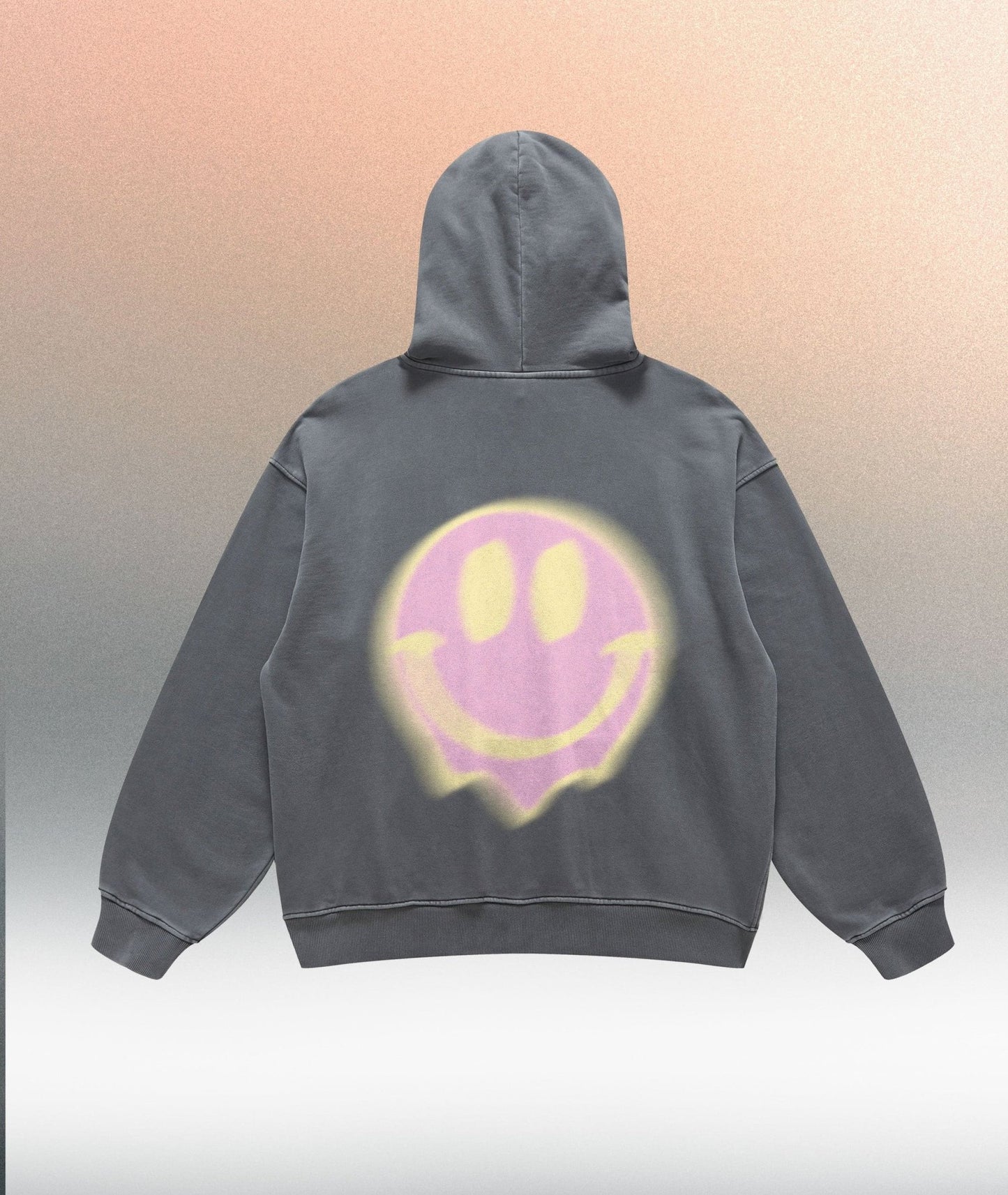 You are too close smiley face - Unisex Super Heavyweight Oversized Ret - Offdada Store