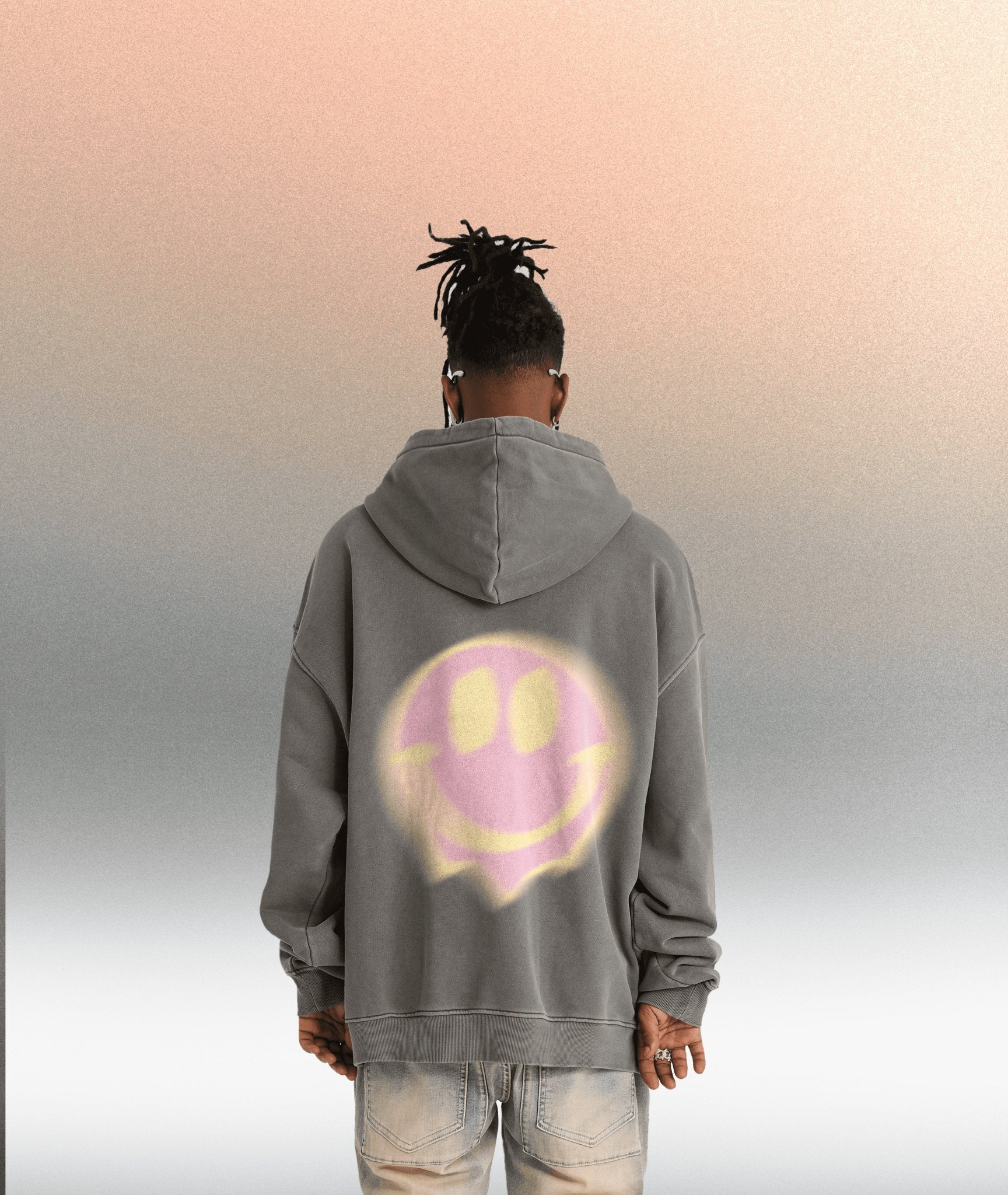 You are too close smiley face Unisex Super Heavyweight Oversized