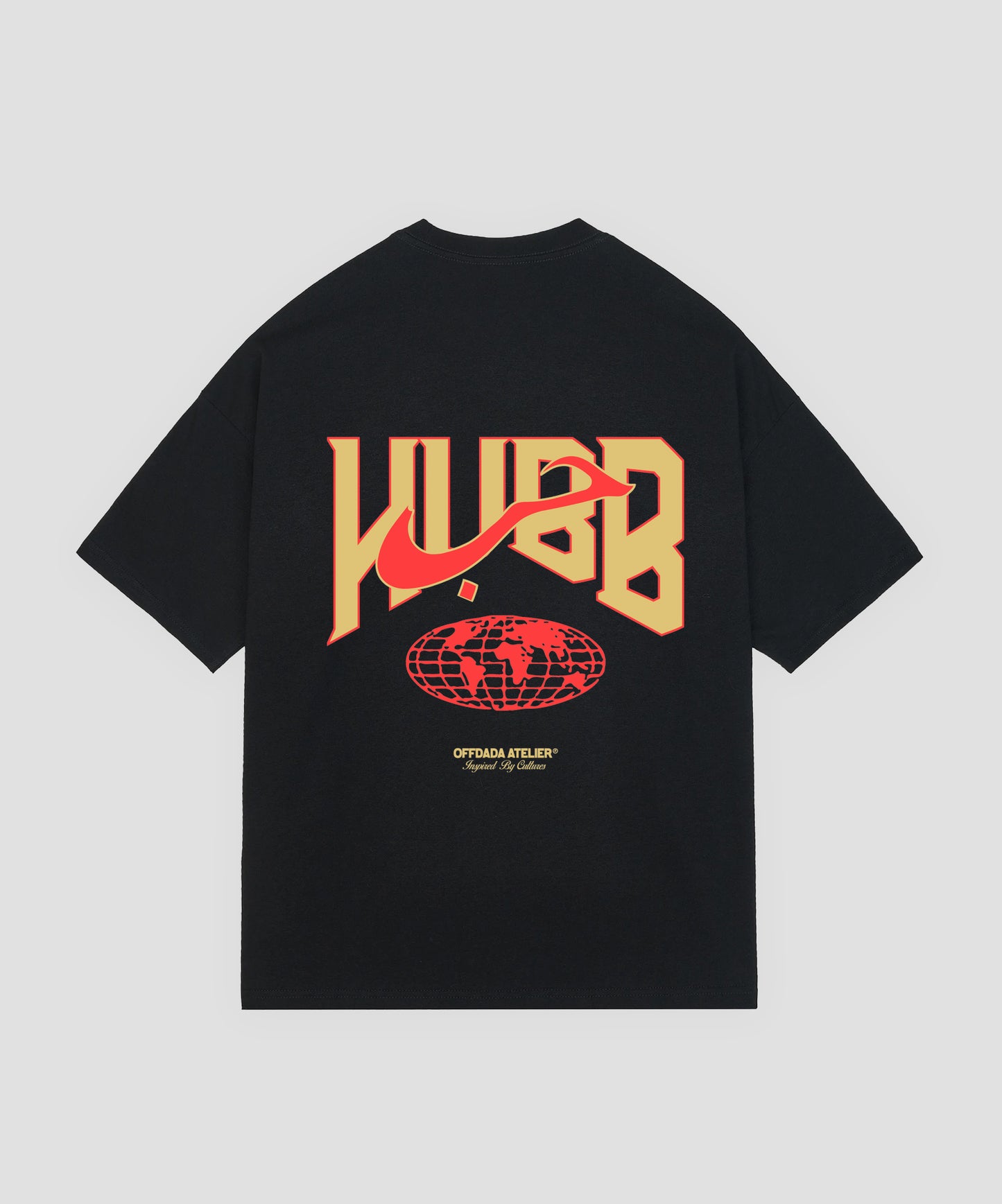 HUBB WRLD TEE BLACK