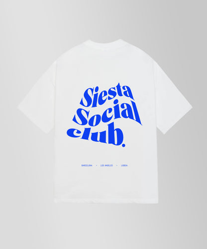 SIESTA SOCIAL CLUB TEE WHITE