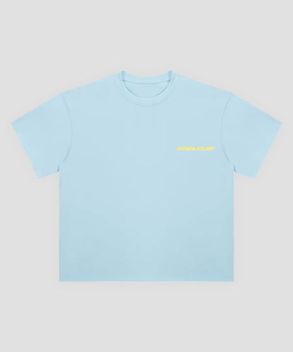 SIESTE SOCIAL CLUB TEE IN BABY BLUE