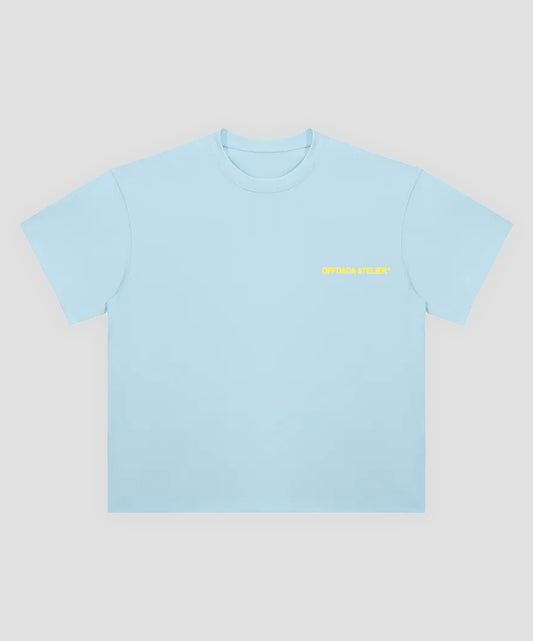 SIESTE SOCIAL CLUB TEE IN BABY BLUE
