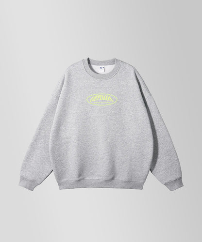 OFFDADA FLEECE SWEATSHIRT HEAVY FLOWER GRAY