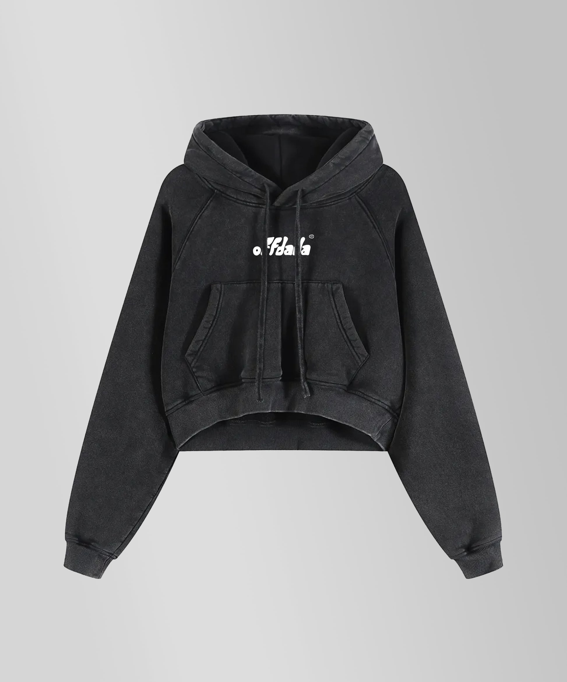 Offdada Cropped Zip-Through Hoodie in Pink/Black – OFFDADA BRAND