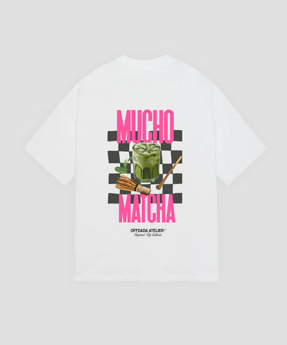 MUCHO MATCHA TEE WHITE