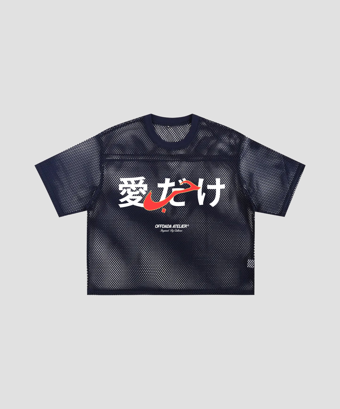 See-through ONLY LOVE TEE IN BLUE