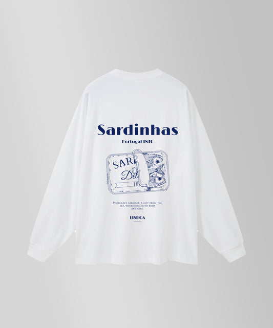 SARDINHAS LONG SLEEVE TEE LOOSE WHITE