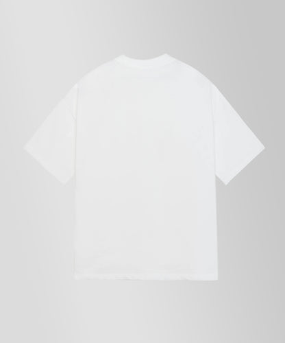 OFFDADA HUBB STUDIOS FRONT PRINT TEE WHITE