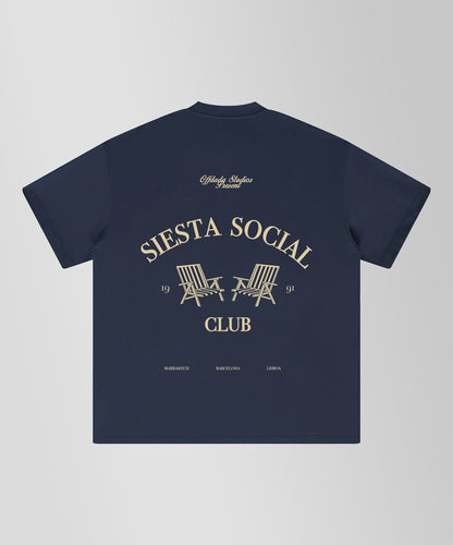 SIESTA SOCIAL CLUB OVERSIZED 305GSM NAVY