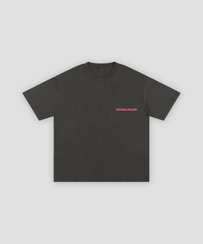 PORTUGAL OYSTER TEE IN DARK GREY