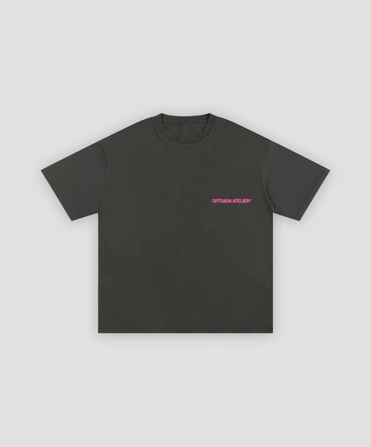PORTUGAL OYSTER TEE IN DARK GREY