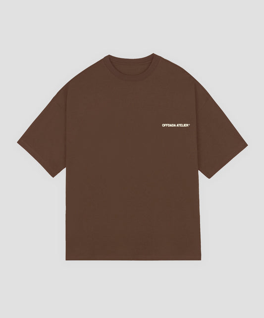 COASTAL SOCIETY TEE BROWN