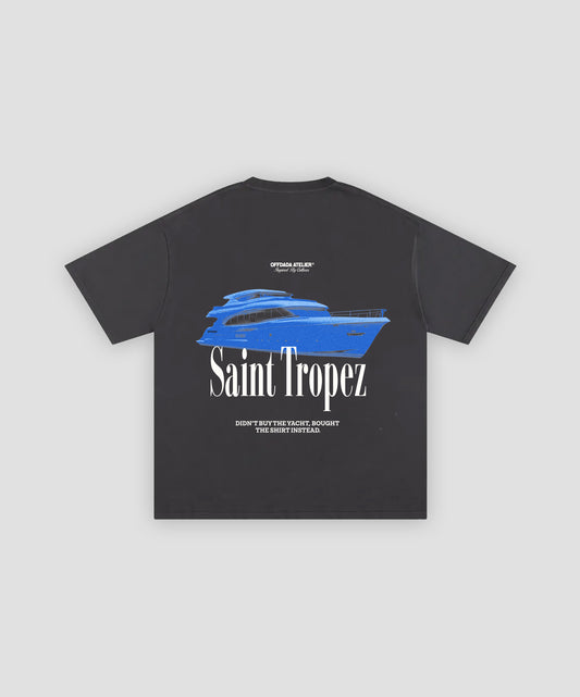SAINT TROPEZ TEE IN DARK GREY